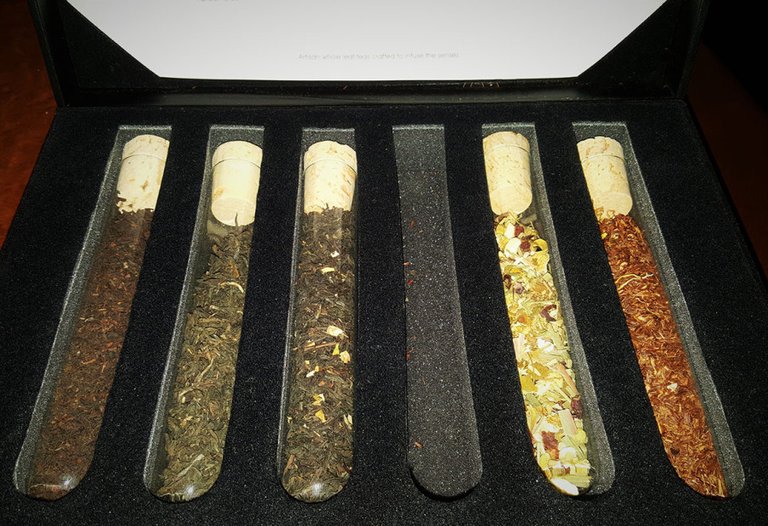 Mighty Leaf Tea Sampler, Crave Restaurant in Downtown Summerlin, Las Vegas