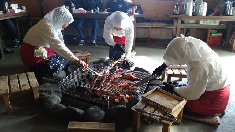 Seafood lunch at Toba, Japan