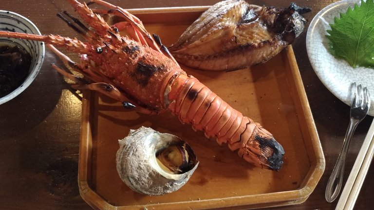 Seafood lunch at Toba, Japan