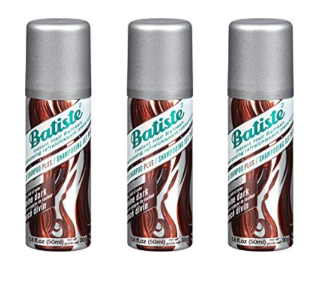 Batiste Dry Shampoo Divine Dark Mini Travel Size 1.6 oz (Pack of 3)