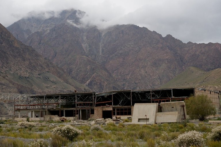 Ruins of a warehouse