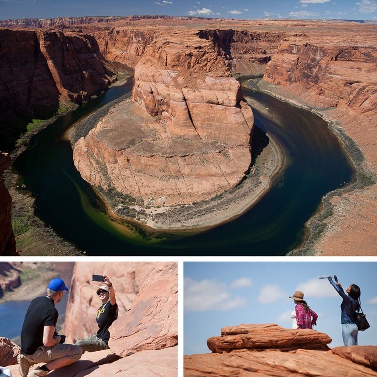 Horshoe bend collage