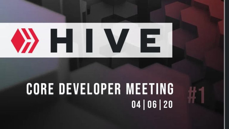 Hive Blockchain Core Developer Meeting #1