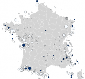 départements en gris