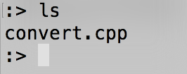 ls with convert.cpp