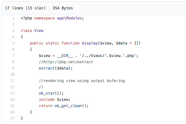 extract and output buffering