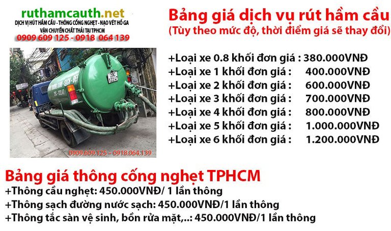 Hút hầm cầu nhanh chóng