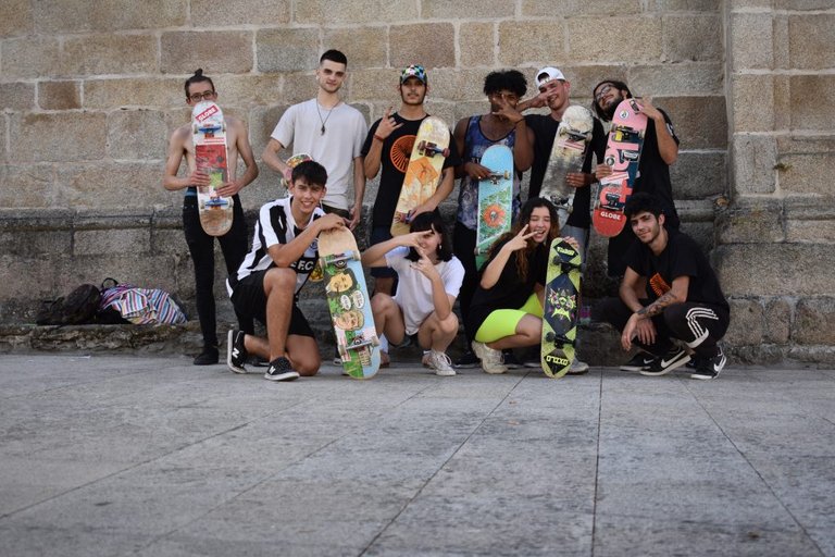 Skaters from Monforte, Escairón and Sarria