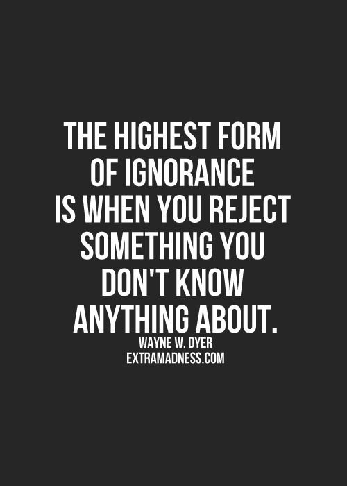 Ignorance