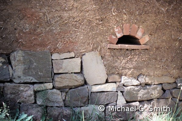 Image of Stone foundations with cob