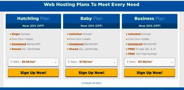 hostgator shared hosting plans