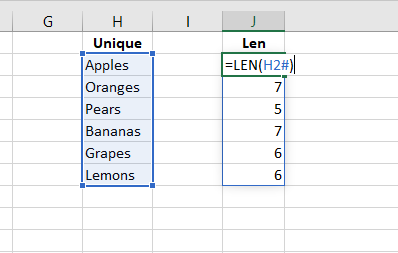 dymanic ranges in excel