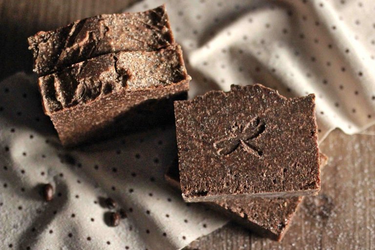 Rustic Coffee Cocoa Salt Soap