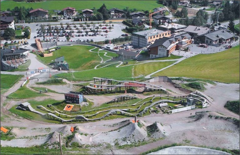 Looking down at one of the best bike parks in the world—BikePark Leogang. Photo: ravas51 (Flickr) 