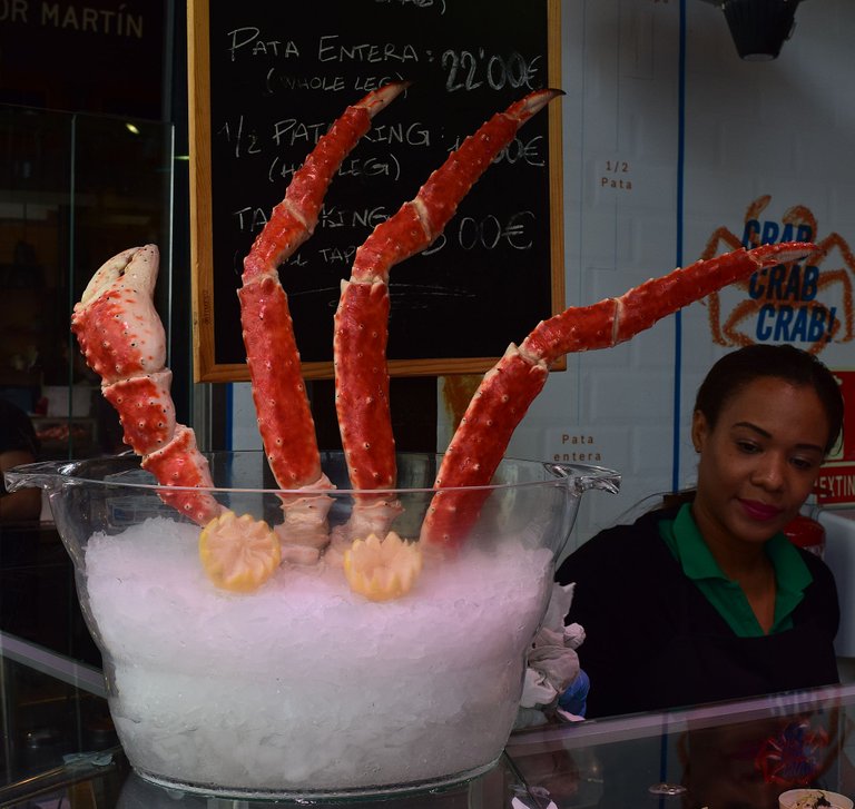 Crab at Mercadito San Miguel