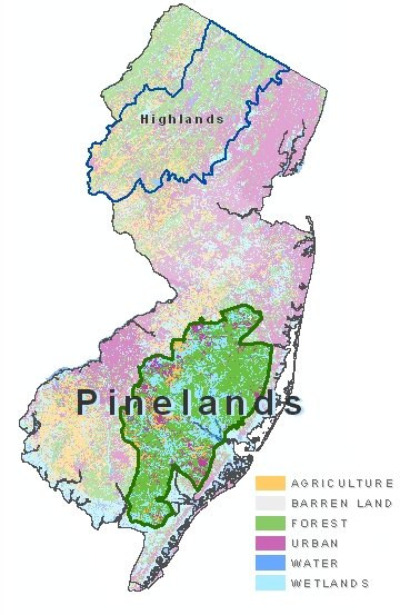 Map of NJ