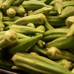 Okra, a rich source of Niacin (Vitamin B3) & Vitamin B6 and Folate (B9)