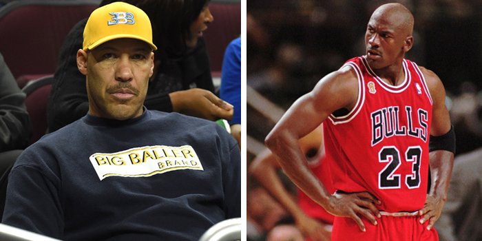 picture of lavar ball next to michael jordan for ok basketball player to great basketball player, internet marketing tips 