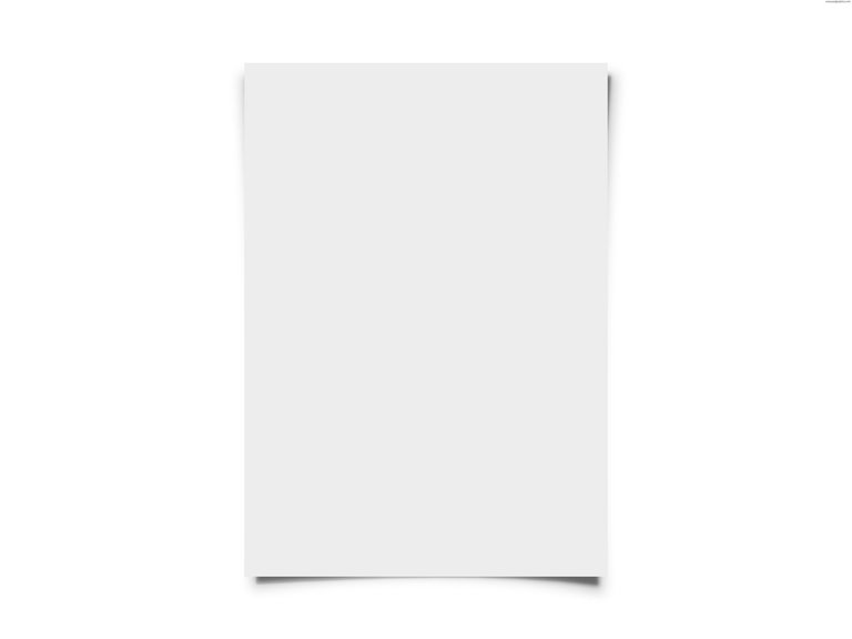empty sheet of paper