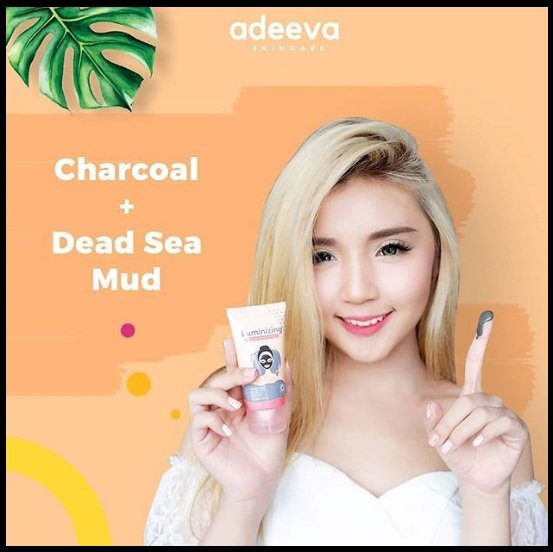 adeeva skincare Lumizing black mud mask