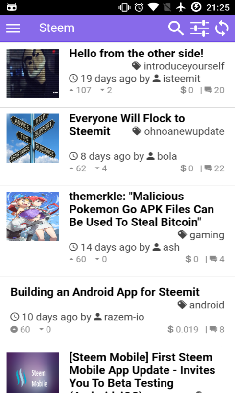 Image of steem-mobile