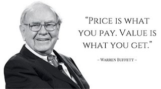 Price is what you pay, value is what you get