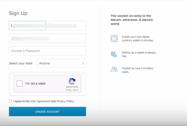 coinbase singup steps www.bit-sites.com