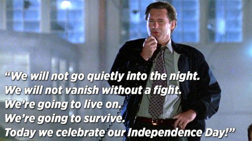 Speech excerpt from INDEPENDENCE DAY (1996)