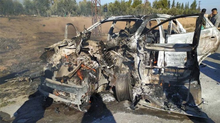 Rojava: Drohnenangriff auf Fahrzeug
