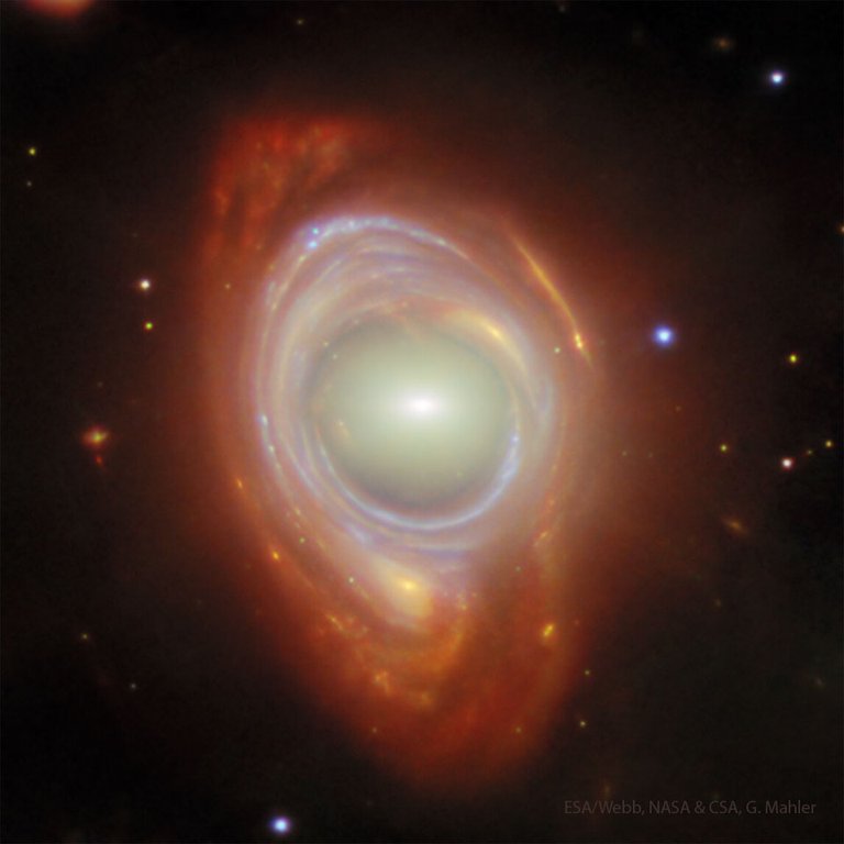Galaxy Lenses Galaxy from Webb