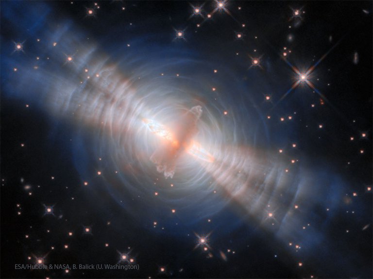 The Egg Nebula from the Hubble Telescope