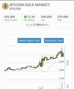 grafik Bitcoin Gold BTG