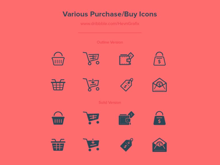 various-buy-purchase-icons