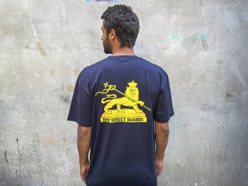  "Bay Street "Lion of Judah" T-Shirt -- Navy"