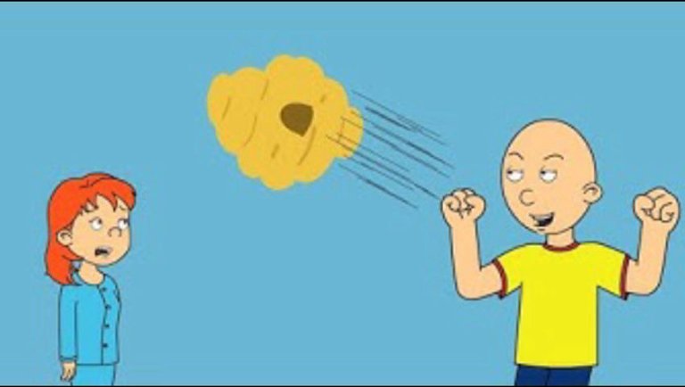 Caillou Throws A Beehive At Rosie/Grounded