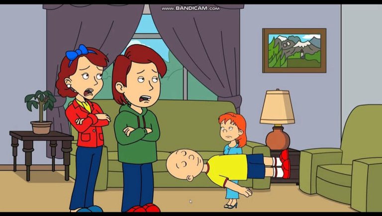 Caillou Fakes His Own Death/Grounded