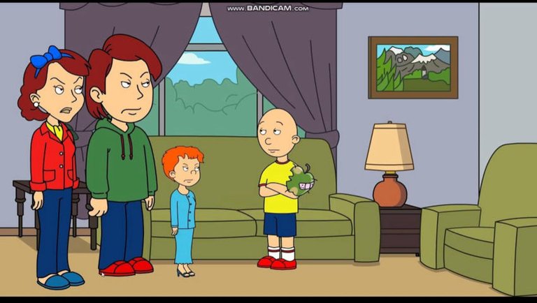 Caillou Gives Rosie A Punishment Day/Grounded