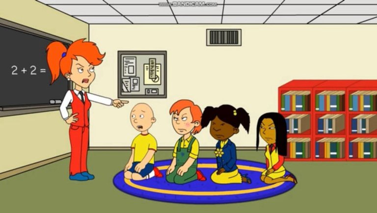 Caillou Gets The Math Problem Right/Expelled/Grounded