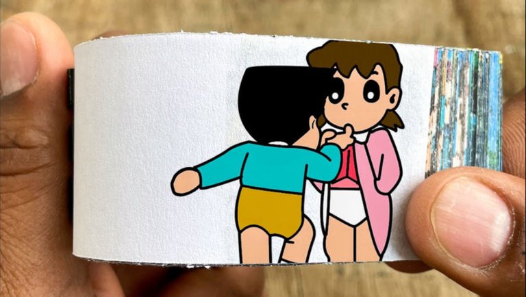 Doraemon Cartoon Flipbook #198 | Suneo Pulls Shizuka's Panty Flip Book | Flip Book Artist 2024
