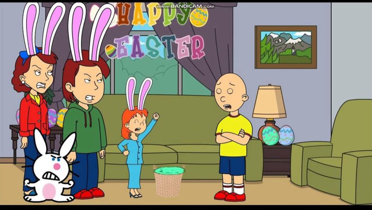 Caillou Tells Rosie The Easter Bunny Isn't Coming To Town/Grounded