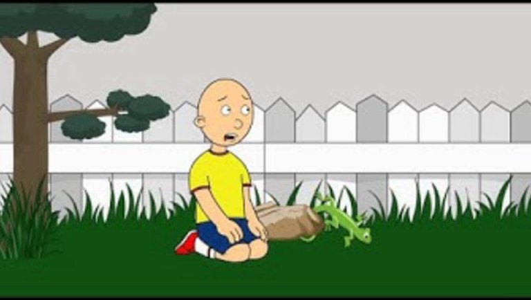 Caillou Saves The Lizard/Ungrounded