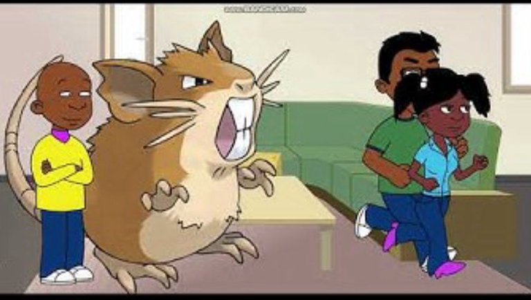 Little Bill Turns Elephant (the Hamster) into Raticate/Grounded