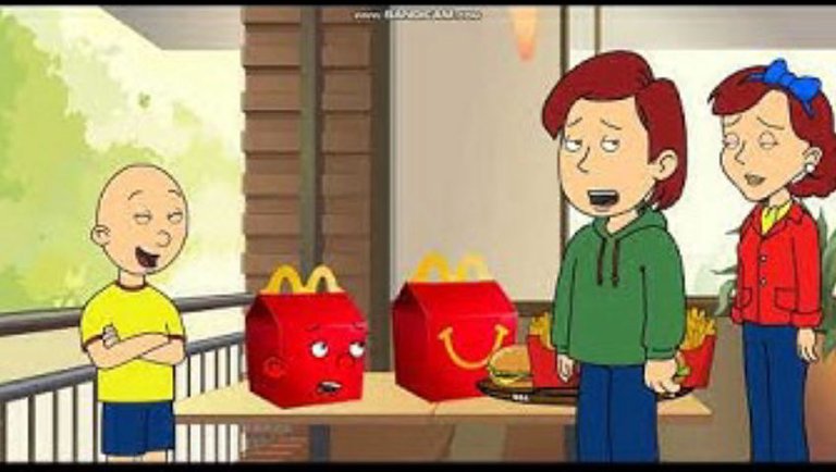 Caillou Turns Rosie into a Happy Meal/Grounded