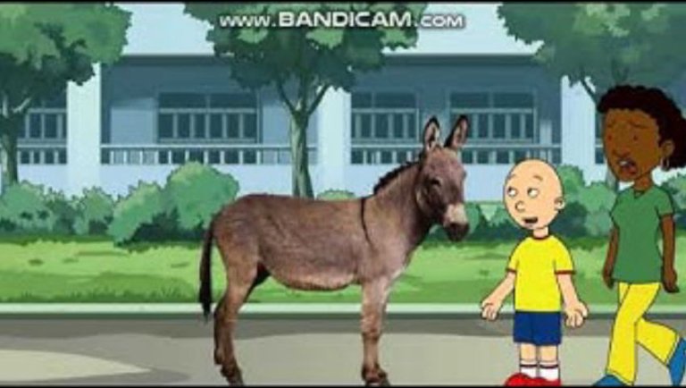 Caillou Rides A Donkey To School/Grounded