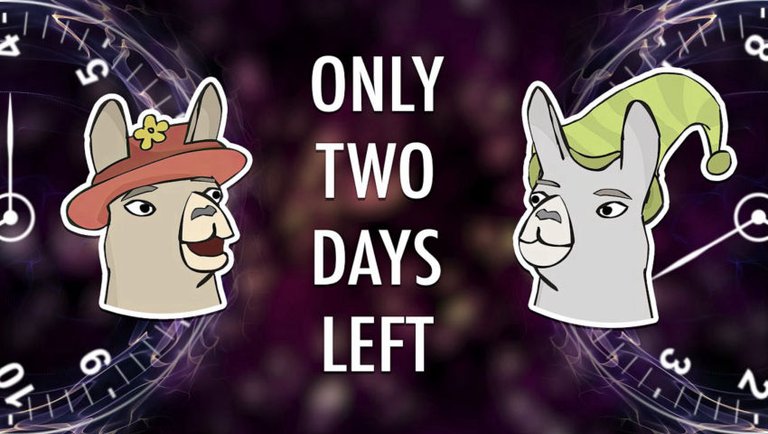 Llamas with Hats: Only Two Days Left