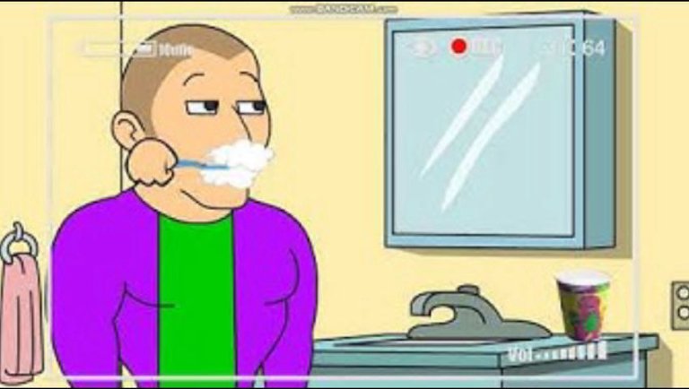 Daughter Cam: Childish Dad Learns To Brush His Teeth