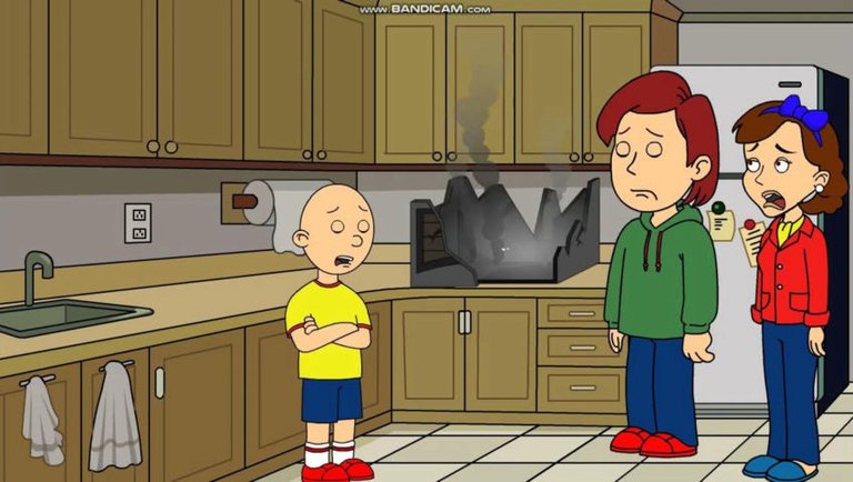 Caillou Puts A Bomb In The Microwave/Grounded