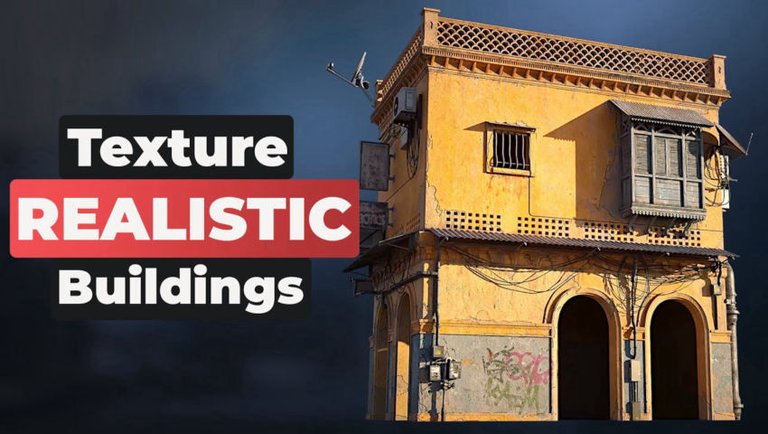 How to texture REALISTIC buildings in Blender #b3d