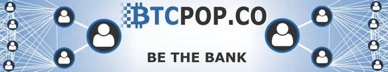 BTCPOP.CO | BE THE BANK! Announcement article featured image