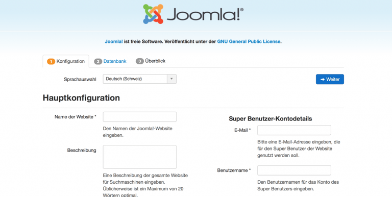 Installation Joomla